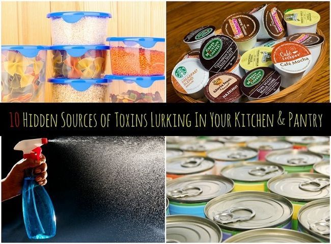 10 sources cachées de toxines qui se cache dans votre cuisine & cellier
