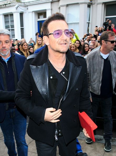 Bono au Band Aid 30 enregistrement.