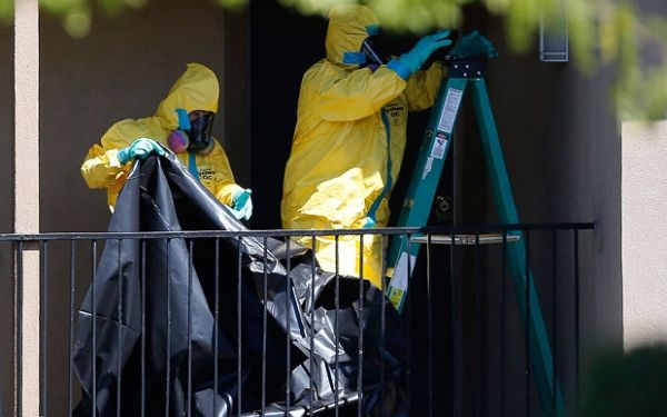 Décontamination de résidence Ebola en cours à Dallas