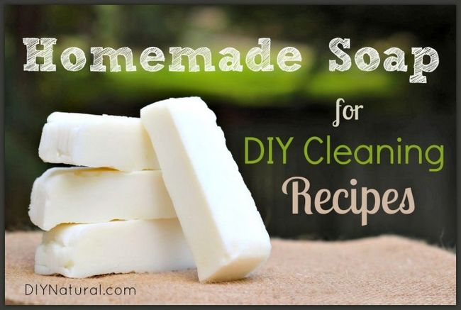 Homemade savon naturel pour les recettes de nettoyage bricolage
