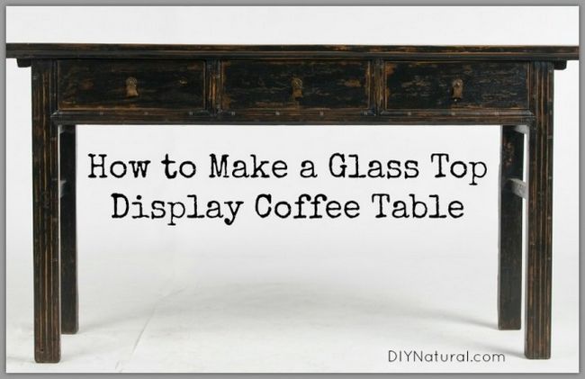 Comment faire un dessus en verre affichage de la table à café bricolage