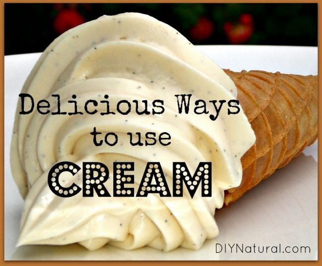 Les nombreuses utilisations merveilleux et délicieux pour la crème
