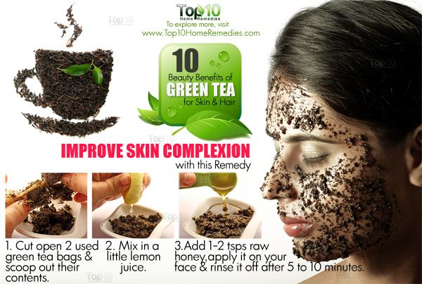10 avantages de beauté du thé vert pour peau et les cheveux