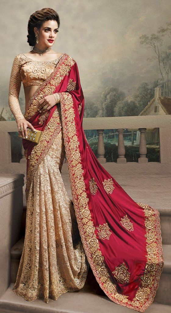 Collections de design sari de mariage impressionnant
