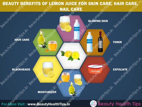 Avantages de beauté de jus de citron pour les soins de la peau, soins capillaires, soins des ongles