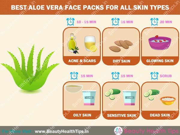 Best-aloe vera-face-paquets-pour-tous-les types de peau