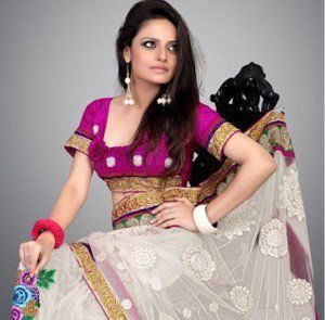 Blouse conçoit pour sari net 3