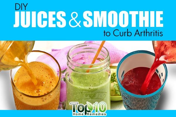 Jus de fruits sains bricolage et smoothies pour freiner l'arthrite