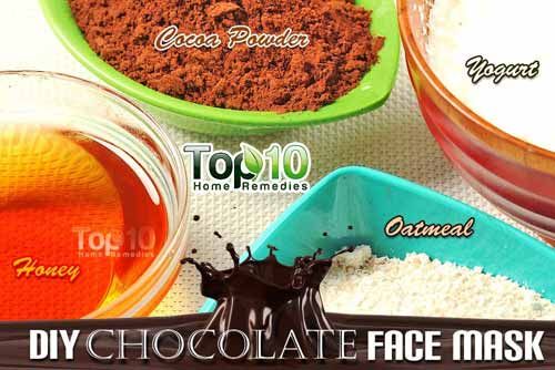 Chocolat bricolage ingrédients de masque