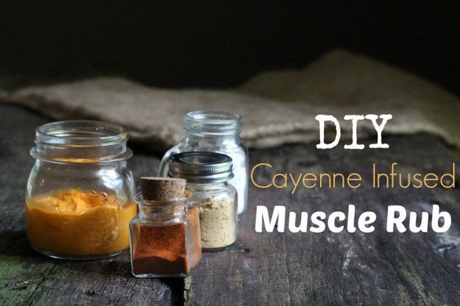Cayenne Infused Muscle Rub bricolage