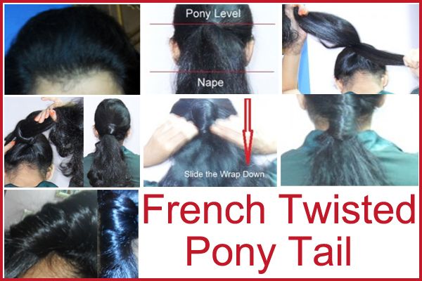Français Twisted queue de cheval Tutorial - avec des étapes et des images détaillées