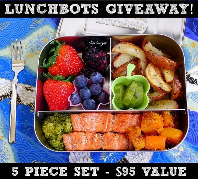 RÉVÉLER!! 5 Piece LunchBots Set (valeur de 95 $)