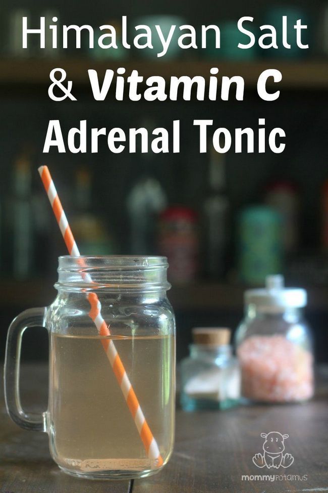 Sel de l'Himalaya et de la vitamine C surrénale Tonic - Il's so simple it can only be called an un-recipe, but this tip from Dr. Wilson's book - Adrenal Fatigue: The 21st Century Stress Syndrome - has been SO HELPFULl for me.