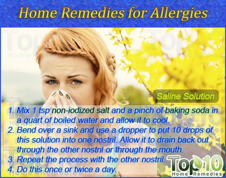 remèdes maison pour les allergies