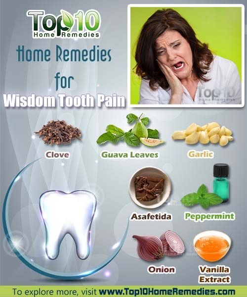remèdes maison pour la douleur des dents de sagesse