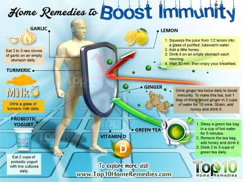 remèdes maison pour stimuler l'immunité