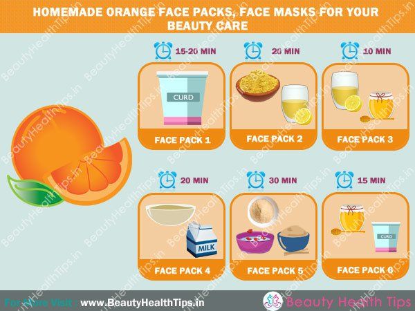 Masques pour le visage orange maison, masques pour vos soins de beauté