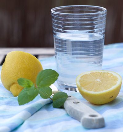 l'eau de citron