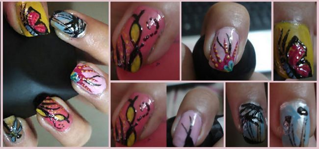 Nail Art Collections -5 Free Hand ongles Arts