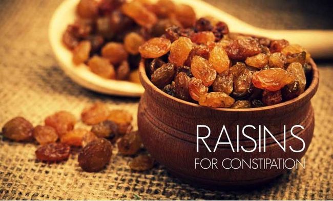 Raisins pour la constipation