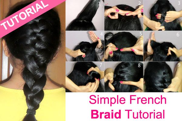 Tutorial simple tresse française: Step By Step Guide Photo