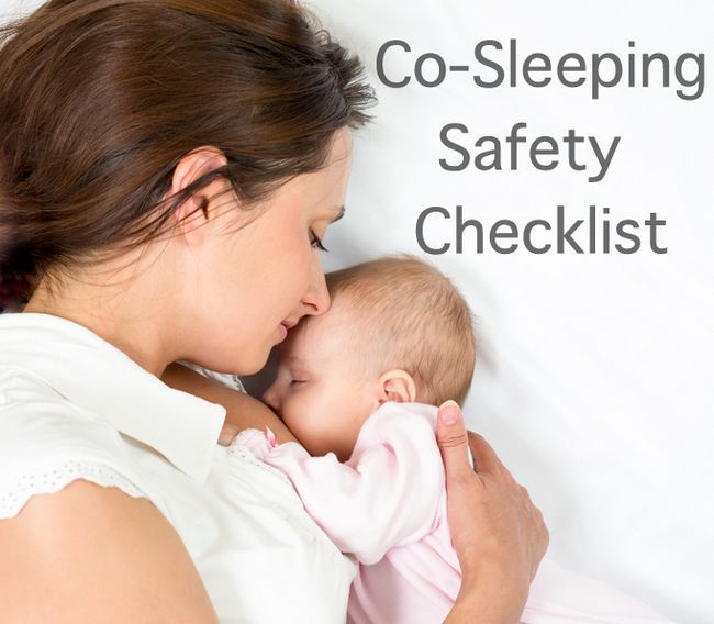 La liste de contrôle de co-sleeping sécurité