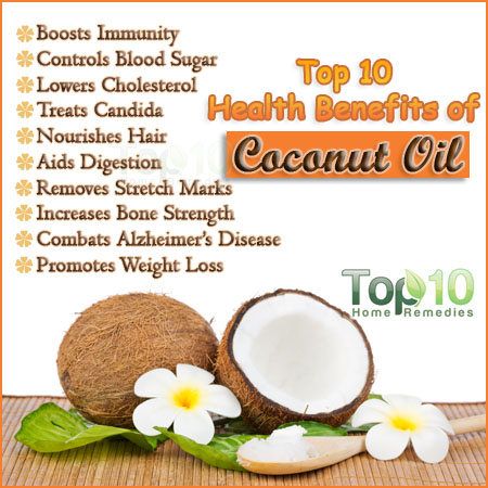Top 10 des avantages pour la santé de l'huile de coco