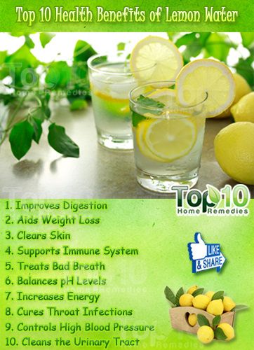 Top 10 des avantages pour la santé de l'eau de citron