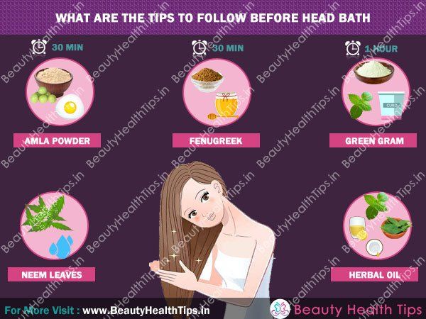 Quels sont les conseils à suivre avant le bain de la tête?