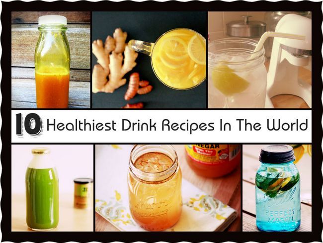 10 recettes de boissons plus sains dans le monde
