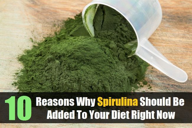 10 raisons pour lesquelles la spiruline devrait être ajouté à votre alimentation Right Now
