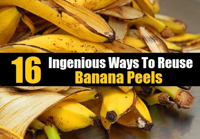 16 Ingenius façons de réutiliser des pelures de bananes