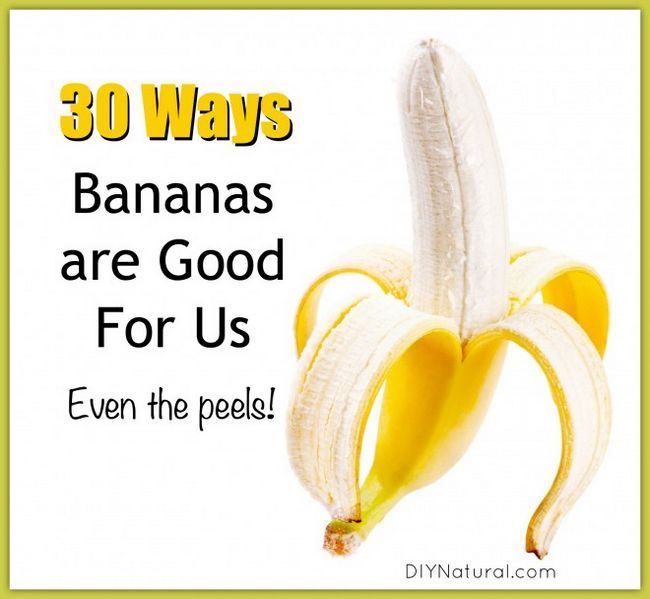 30 façons de bananes bénéficient notre santé - même les pelures!