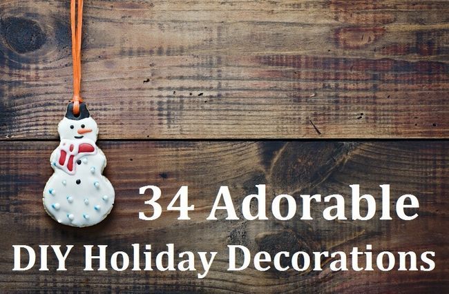 34 Adorable bricolage décorations de Noël