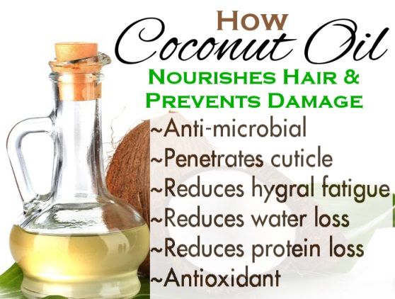 L'huile de coco pour les prestations de cheveux