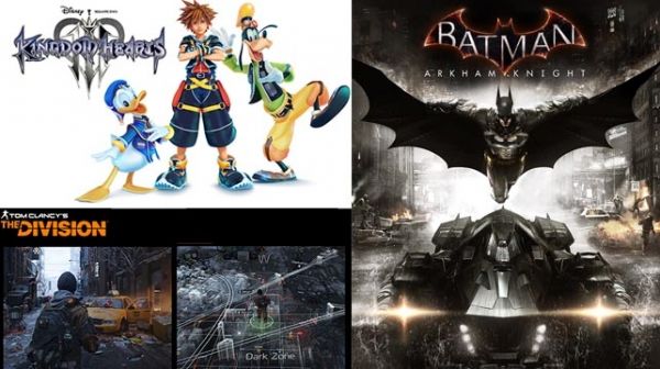 E3 Jeux de 2015 Inclure & # 034-Batman: Arkham Knight & # 034-, & # 034-Tom Clancy's The Division"- and "-Kingdom Hearts 3"