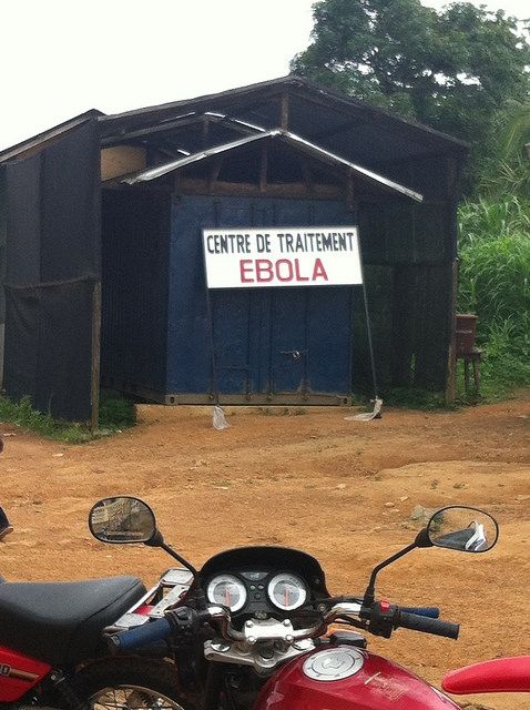 Un centre de traitement d'Ebola en Afrique de l'Ouest.