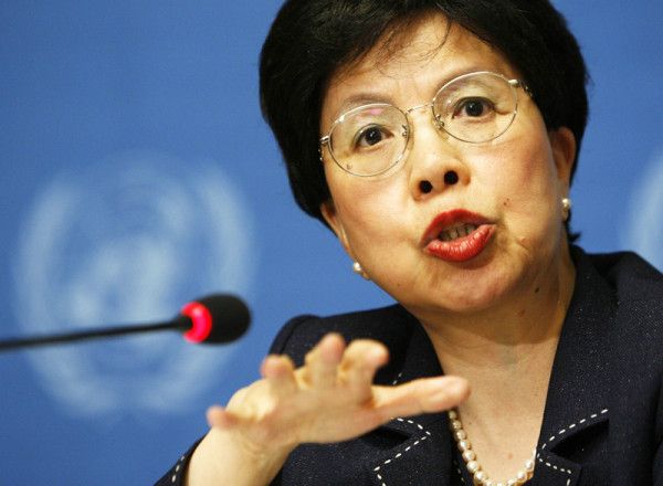 QUI's Director General Margaret Chan condemened drug companies who are triying to profit from the Ebola crisis.