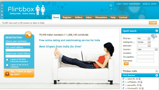 Flirtbox- sites de rencontre gratuit en Inde