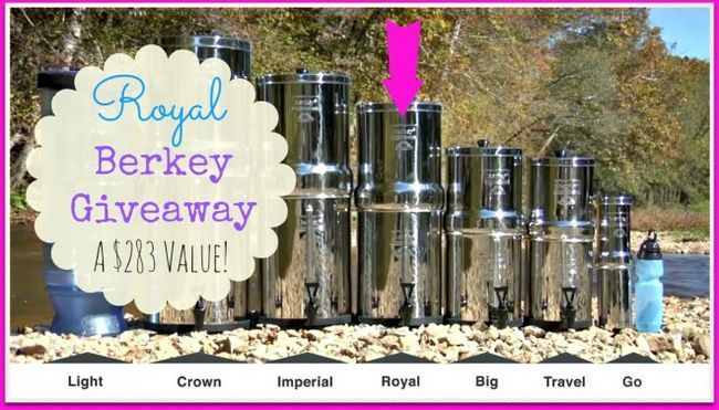 Giveaway: eau Berkey royale de 283 $ la valeur!