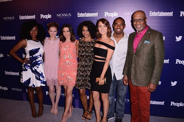 & # 034-Gris's Anatomy"- cast at the 2015 New York Upfronts.
