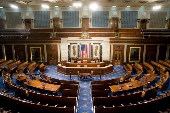 Le plancher de la Chambre des représentants, où un projet de loi interdisant la plupart des avortements après la semaine de twnetieth a passé.