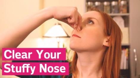 Comment se débarrasser d'un nez bouché