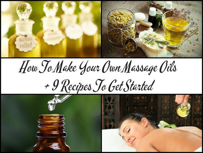 Comment faire votre propre massage All-Natural Oils + 9 Recettes pour commencer