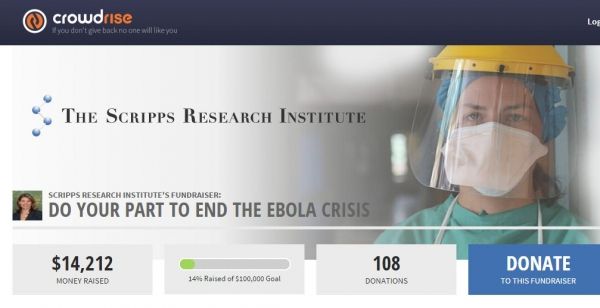 ebola crowdfunding