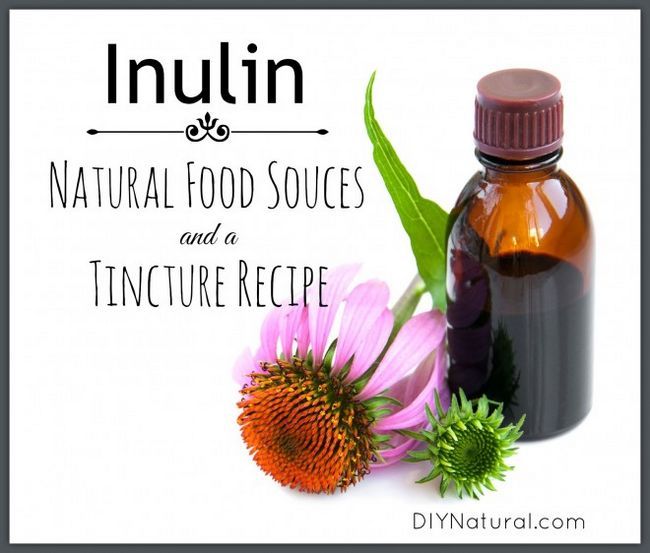Inuline - sources naturelles de nourriture et une recette de teinture