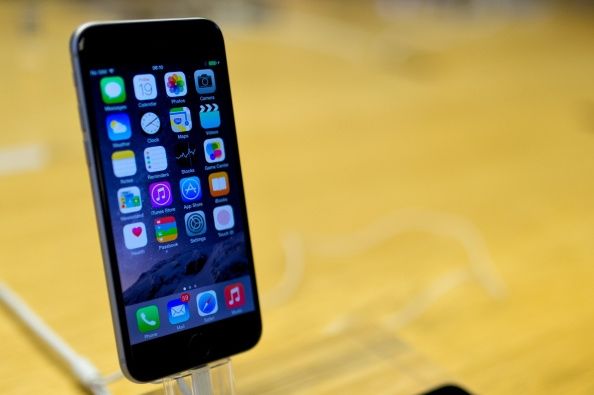 iPhone 6 lancé chez Apple's Covent Garden in 2014.