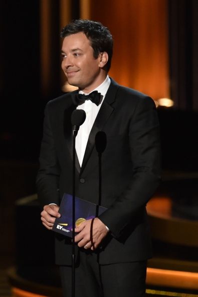 Jimmy Fallon lors de la 66e cérémonie des Emmy Awards.