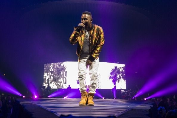 Kendrick Lamar à la Tour yeezus en 2013.