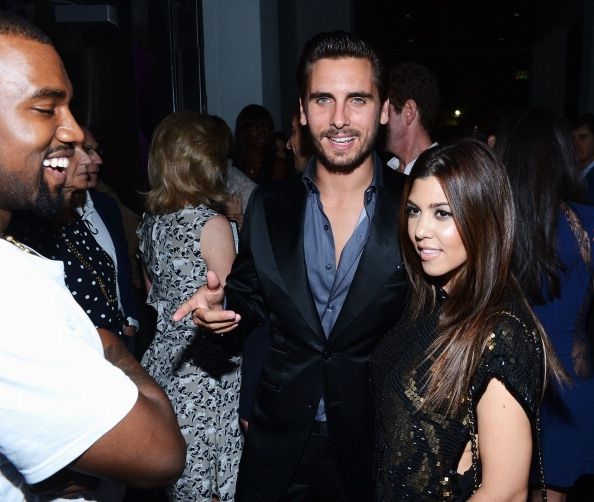 Kanye West, Scott Disick et Kourtney Kardashian